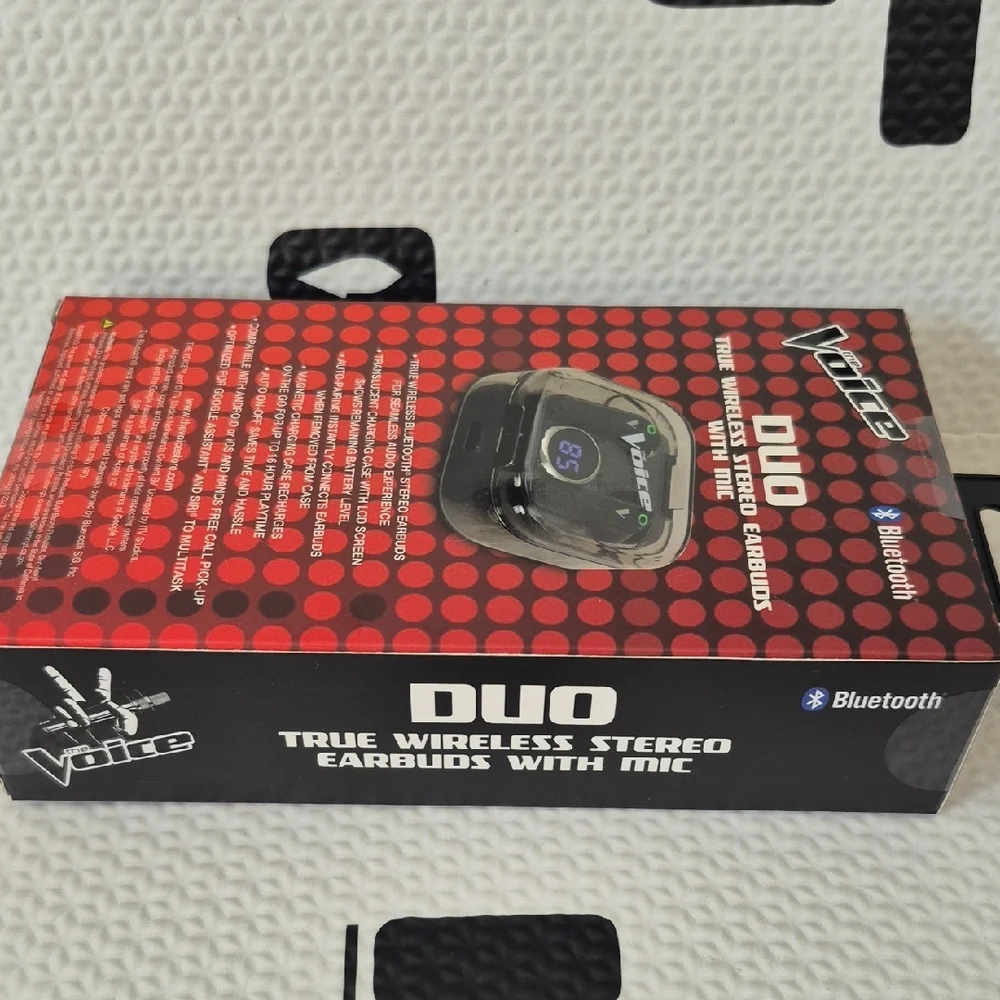 NWOT - Duo True Wireless Stereo Earbuds with Mic - Black